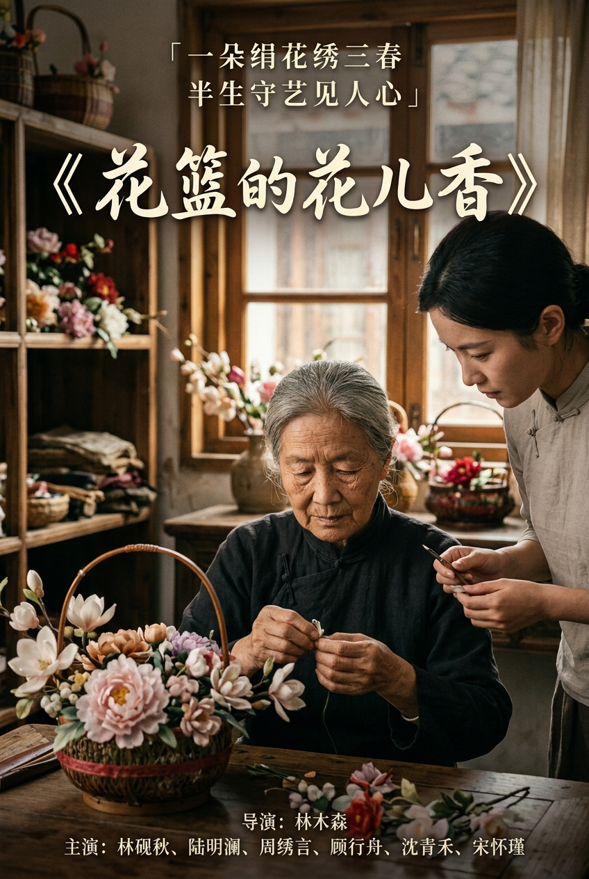 《花篮的花儿香》海报